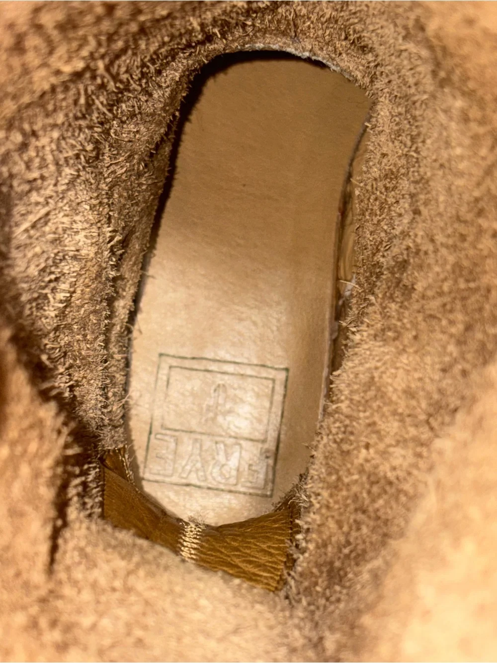 Frye Veronica Slouch Boots in Camel MSRP $399
